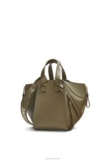 Loewe Women Compact Hammock in satin calfskin 206XF431 Tea Dust Glaze - Image 2