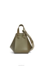 Loewe Women Compact Hammock in satin calfskin 206XF431 Tea Dust Glaze - Image 4