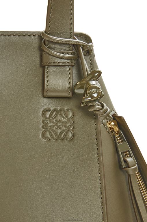 Loewe Women Compact Hammock in satin calfskin 206XF431 Tea Dust Glaze - Image 7