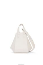 Loewe Women Compact Hammock in satin calfskin 206XF462 White Glaze - Image 5