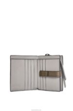 Loewe Women Compact zip wallet in soft grained calfskin 206XF1211 Sage Green/Dark Khaki Green - Image 2