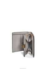Loewe Women Compact zip wallet in soft grained calfskin 206XF1211 Sage Green/Dark Khaki Green - Image 3