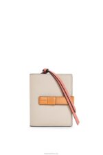Loewe Women Compact zip wallet in soft grained calfskin 206XF1222 Light Oat/Honey