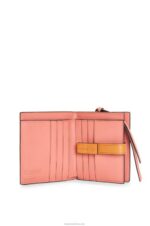 Loewe Women Compact zip wallet in soft grained calfskin 206XF1222 Light Oat/Honey - Image 5