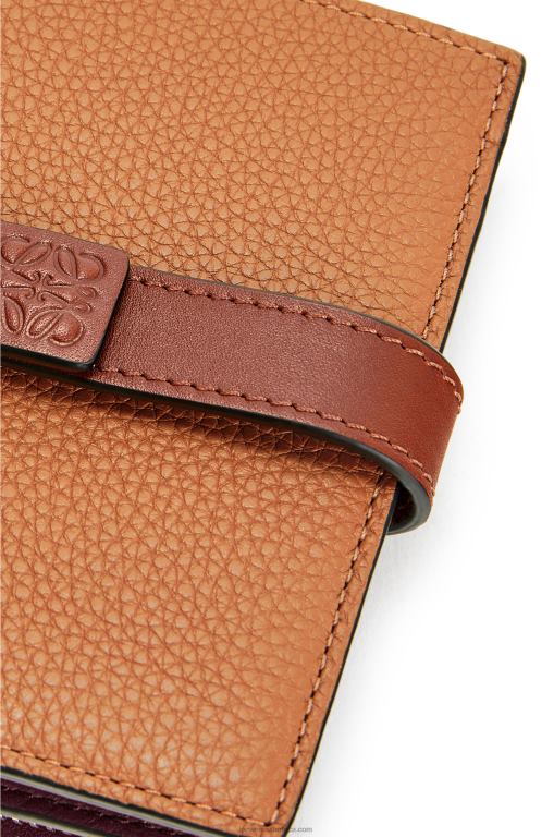 Loewe Women Compact zip wallet in soft grained calfskin 206XF1257 Light Caramel/Pecan - Image 5