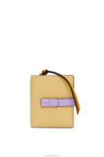 Loewe Women Compact zip wallet in soft grained calfskin 206XF1268 Dark Butter/Mauve