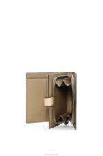 Loewe Women Compact zip wallet in soft grained calfskin 206XF1288 Artichoke Green/Dusty Beige - Image 3