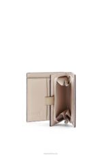 Loewe Women Compact zip wallet in soft grained calfskin 206XF1308 Yellow/Clay Green - Image 3
