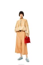 Loewe Women Cropped elasticated trousers 206XF1146 Butter