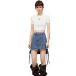 Loewe Women Cropped top in cotton 206XF897 White