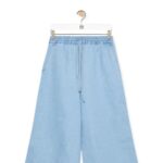 Loewe Women Cropped trousers in denim 206XF1182 Light Denim