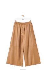 Loewe Women Cropped trousers in nappa lambskin 206XF1144 Toffee - Image 5