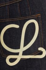 Loewe Women Curved mini skirt in denim 206XF1184 Raw Denim - Image 3