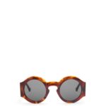 Loewe Women Curved sunglasses in acetate 206XF1441 Flamed Havana