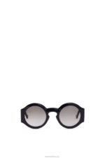 Loewe Women Curved sunglasses in acetate 206XF1443 Shiny Black