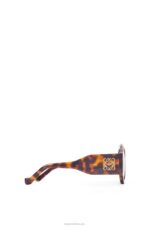 Loewe Women Curved sunglasses in acetate 206XF1444 Shiny Classic Havana - Image 3