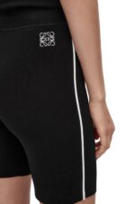 Loewe Women Cycling shorts in viscose blend 206XF972 Black - Image 4