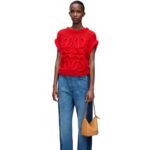 Loewe Women Deconstructed jeans in denim 206XF1159 Denim Blue