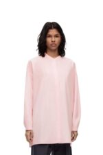 Loewe Women Deconstructed shirt in cotton 206XF915 Chalk - Image 3
