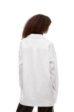 Loewe Women Deconstructed shirt in linen 206XF866 White - Image 3
