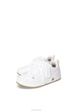 Loewe Women Deconstructed sneaker in denim 206XF660 Soft White - Image 2