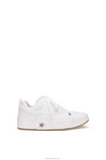 Loewe Women Deconstructed sneaker in denim 206XF660 Soft White