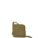 Loewe Women Double coin case in classic calfskin 206XF1334 Olive