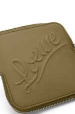 Loewe Women Double coin case in classic calfskin 206XF1334 Olive - Image 5