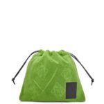 Loewe Women Drawstring pouch in cotton towelling 206XF582 Green