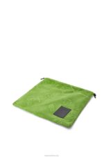 Loewe Women Drawstring pouch in cotton towelling 206XF582 Green - Image 3