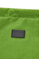 Loewe Women Drawstring pouch in cotton towelling 206XF582 Green - Image 4