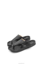 Loewe Women Ease toe post sandal in goatskin 206XF720 Black - Image 3