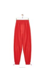 Loewe Women Elasticated trousers in nappa 206XF1108 Red - Image 5