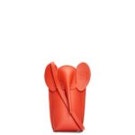 Loewe Women Elephant Pocket in classic calfskin 206XF579 Sunrise Orange