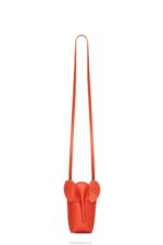 Loewe Women Elephant Pocket in classic calfskin 206XF579 Sunrise Orange - Image 3