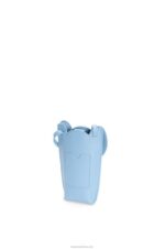 Loewe Women Elephant Pocket in classic calfskin 206XF580 Dusty Blue - Image 2