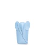 Loewe Women Elephant Pocket in classic calfskin 206XF580 Dusty Blue