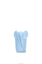 Loewe Women Elephant Pocket in classic calfskin 206XF580 Dusty Blue