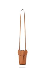 Loewe Women Elephant Pocket in classic calfskin 206XF596 Tan - Image 4
