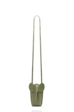 Loewe Women Elephant Pocket in classic calfskin 206XF597 Avocado Green - Image 3
