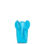 Loewe Women Elephant Pocket in classic calfskin 206XF603 Cyan