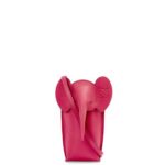 Loewe Women Elephant Pocket in classic calfskin 206XF604 Ruby Red Glaze