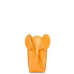 Loewe Women Elephant Pocket in classic calfskin 206XF616 Mandarin
