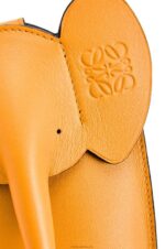 Loewe Women Elephant Pocket in classic calfskin 206XF616 Mandarin - Image 5