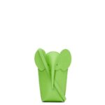 Loewe Women Elephant Pocket in classic calfskin 206XF625 Pea Green Glaze