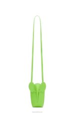 Loewe Women Elephant Pocket in classic calfskin 206XF625 Pea Green Glaze - Image 4