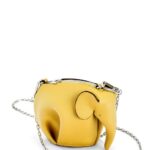 Loewe Women Elephant Pouch in classic calfskin 206XF557 Yellow