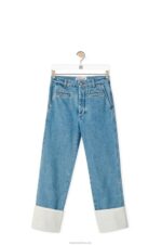 Loewe Women Fisherman jeans in denim 206XF1195 Blue Denim - Image 5