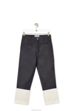Loewe Women Fisherman jeans in denim 206XF1196 Navy Blue - Image 5