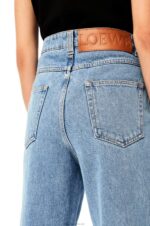 Loewe Women Fisherman jeans in denim 206XF1197 Indigo - Image 4